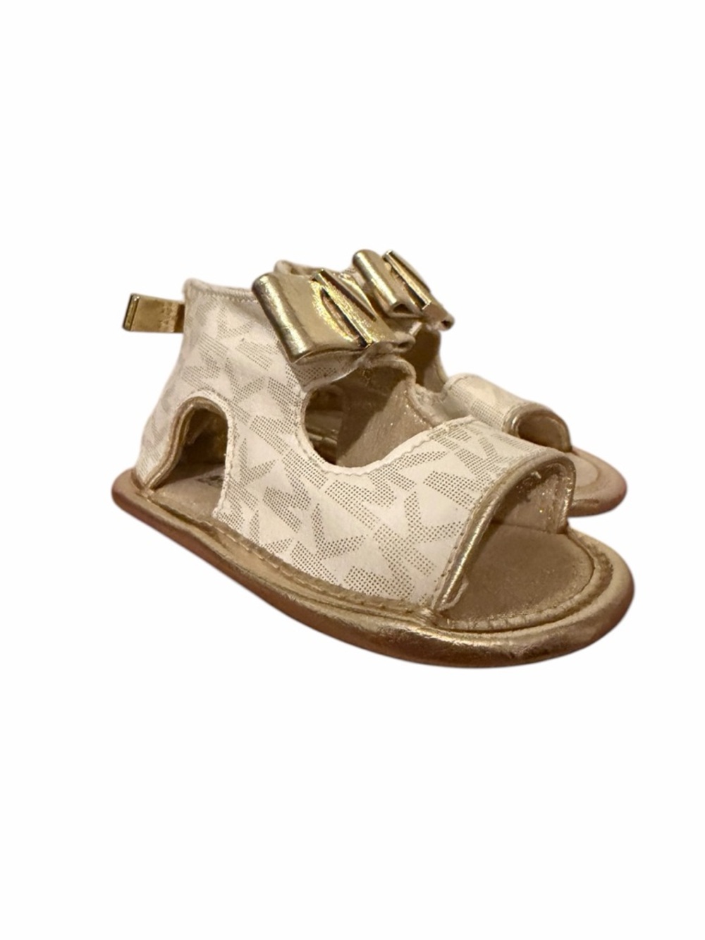 MICHAEL KORS- BABYTILL DAHNIA 3 VANILLA MONO - CRIB SHOES - Picture 2 of 6